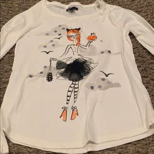 Gapkids XL Halloween top with tulle